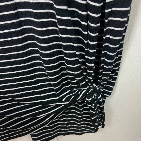 Revolve Amuse Society Basic Beach Black White Striped Knotted Midi Dress Boho S - Picture 6 of 11